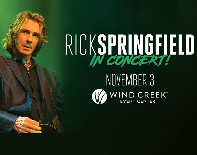 100.7 LEV RICK SPRINGFIELD to the Wind Creek Event Center